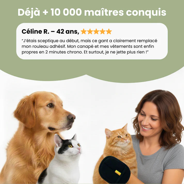 Gant Anti-Poils Réutilisable & Écologique