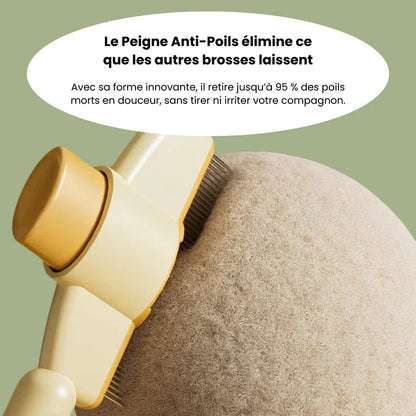 Brosse anti-poil pour chat