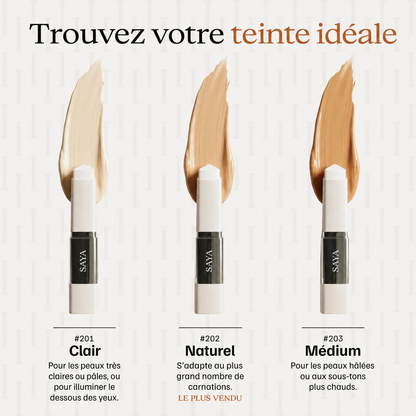 Fond de teint à teinte adaptative