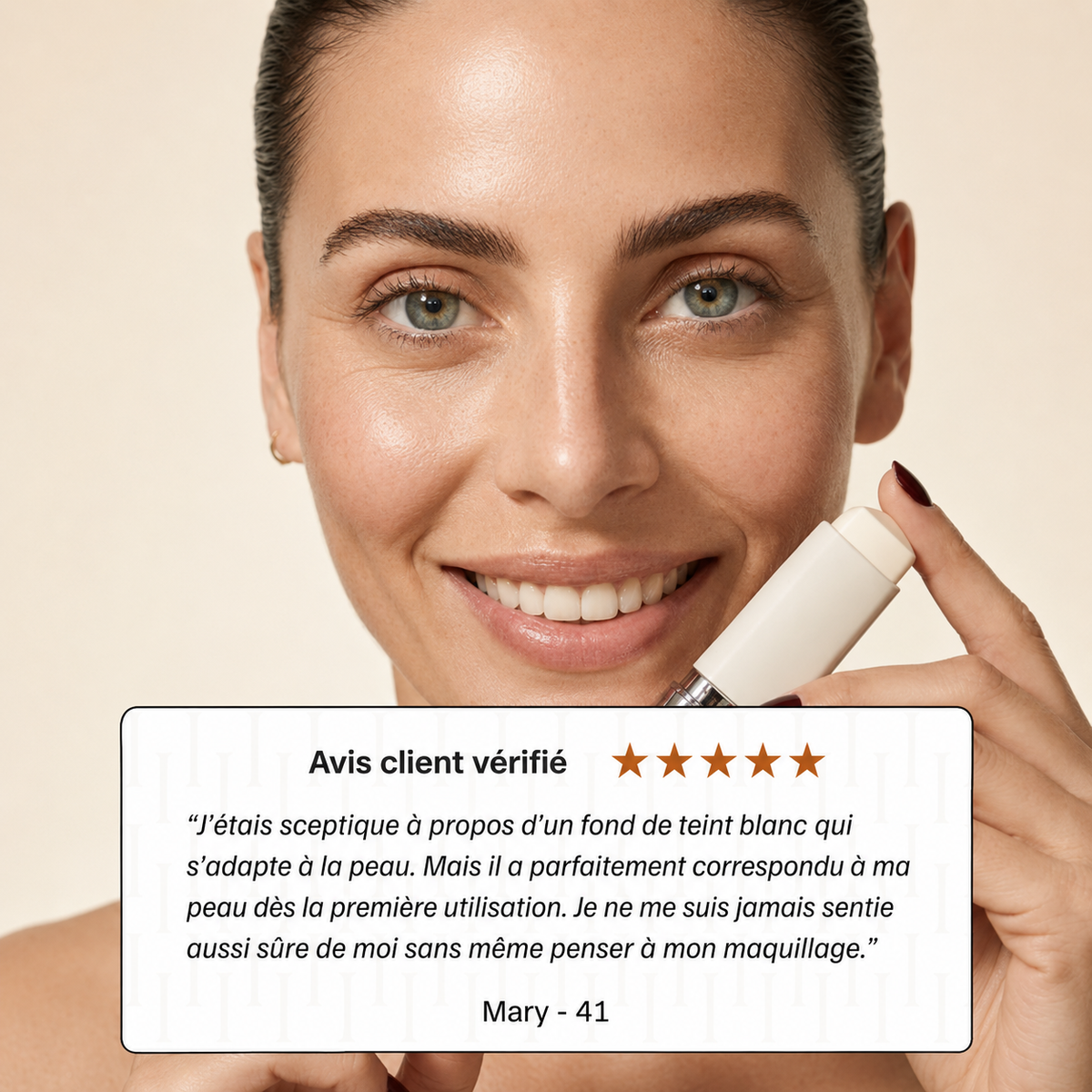 Fond de teint à teinte adaptative