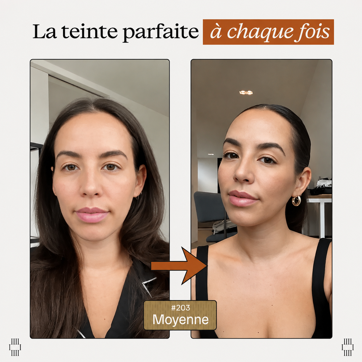 Fond de teint à teinte adaptative