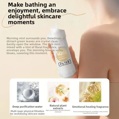 High Pressure Vitamin C Shower Head Filter Bathing Skincare Lavender Shower Scented Spa Grade Dechlorination Water Softener